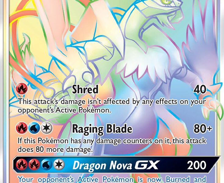 White Kyurem-GX Pokemon Kaart
