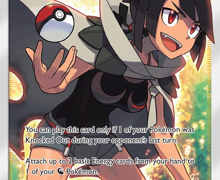 Zinnia Pokemon Kaart