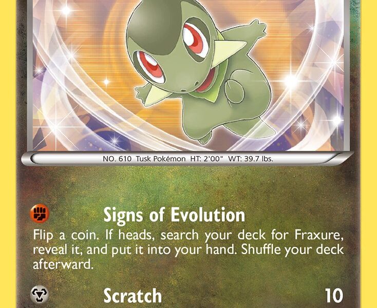 Axew Pokemon Kaart