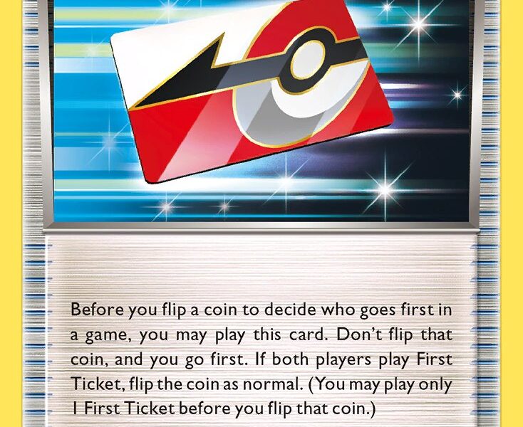 First Ticket Pokemon Kaart