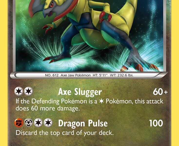 Haxorus Pokemon Kaart