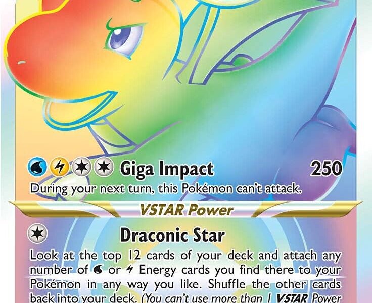 Dragonite VSTAR Pokemon Kaart