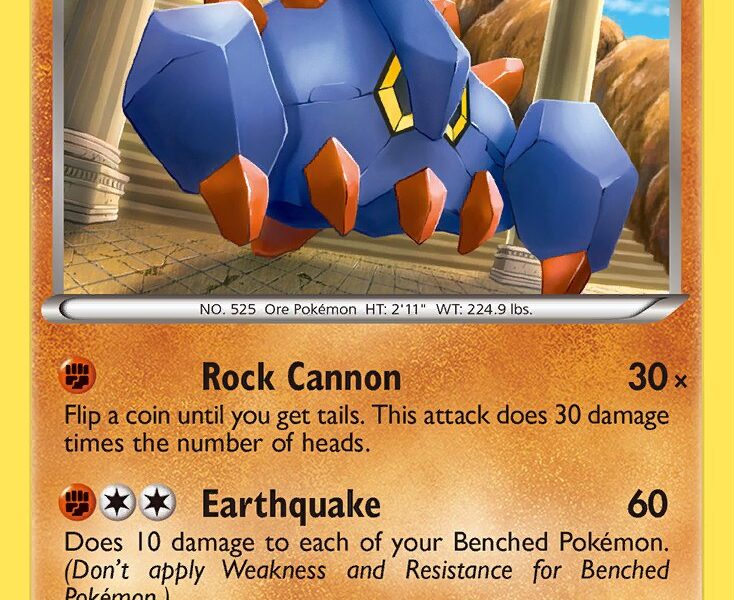 Boldore Pokemon Kaart