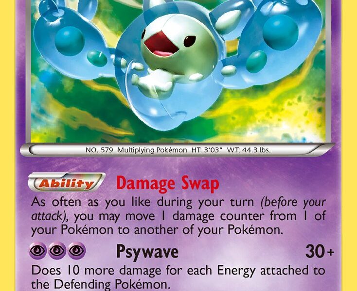 Reuniclus Pokemon Kaart