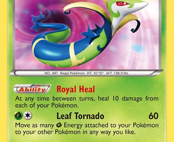 Serperior Pokemon Kaart