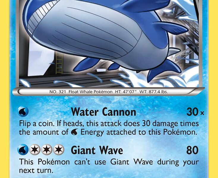 Wailord Pokemon Kaart