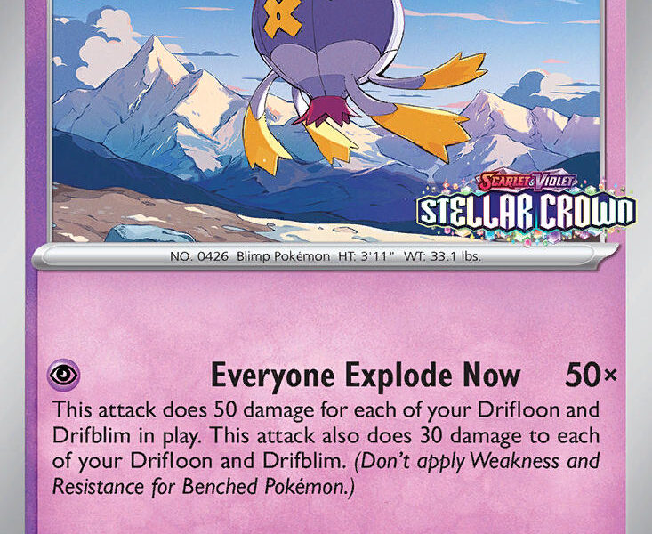 Drifblim Pokemon Kaart