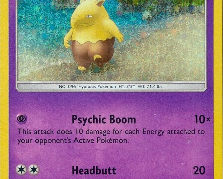 Drowzee Pokemon Kaart