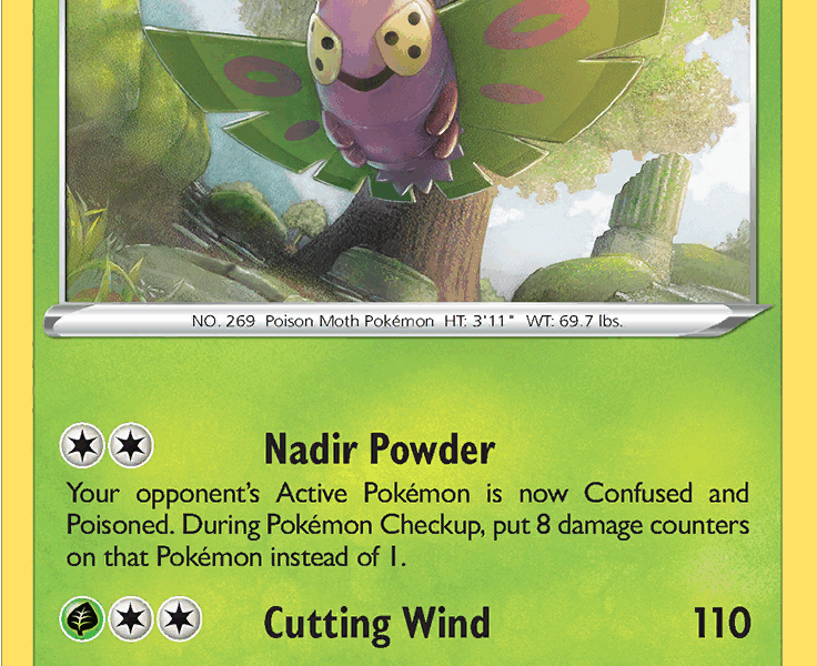 Dustox Pokemon Kaart