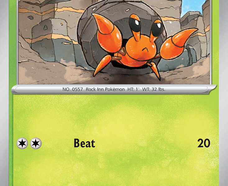Dwebble Pokemon Kaart