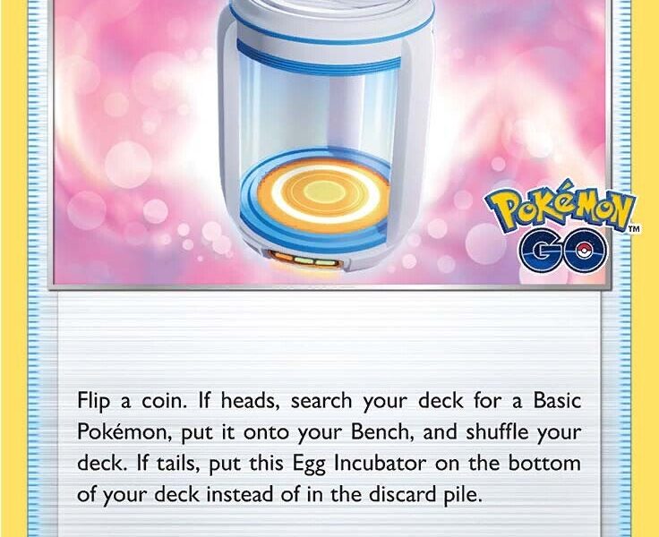 Egg Incubator Pokemon Kaart