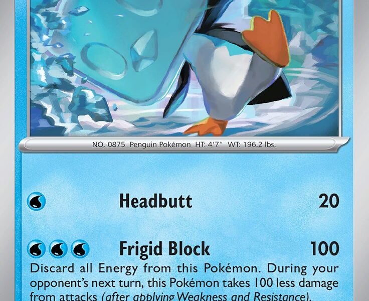 Eiscue Pokemon Kaart
