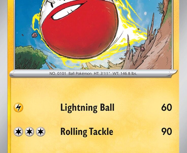 Electrode Pokemon Kaart