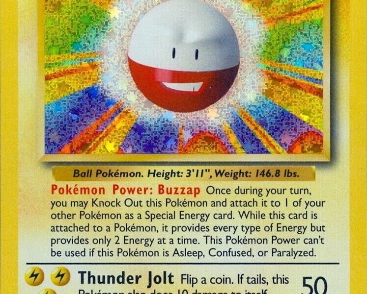 Electrode Pokemon Kaart