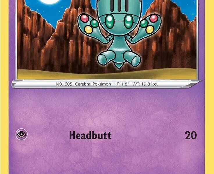 Elgyem Pokemon Kaart