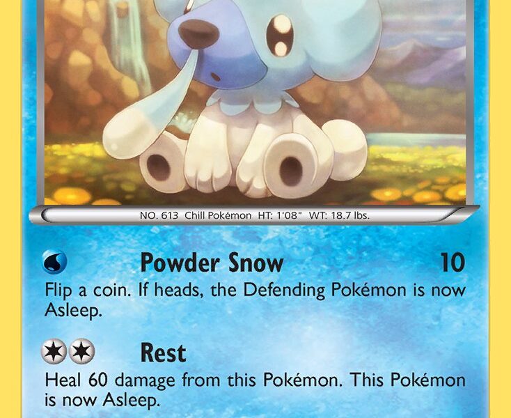 Cubchoo Pokemon Kaart