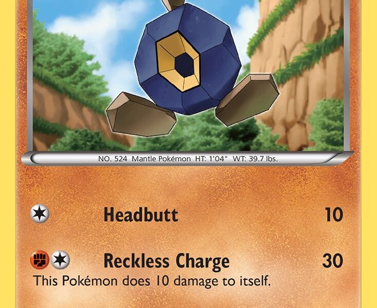Roggenrola Pokemon Kaart