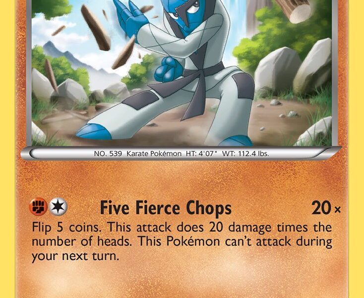 Sawk Pokemon Kaart