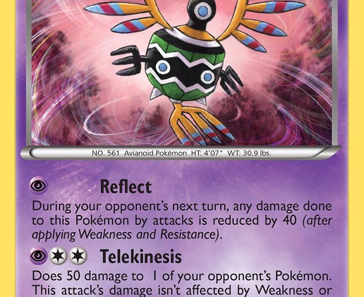 Sigilyph Pokemon Kaart