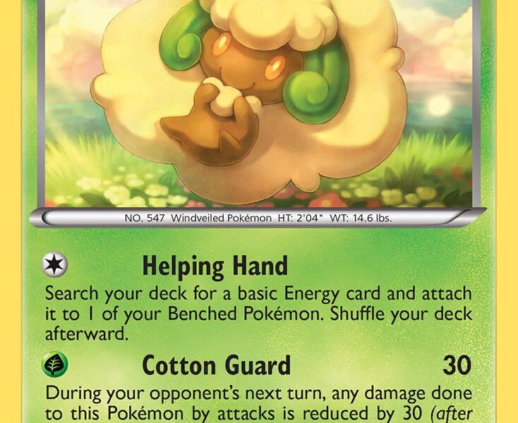 Whimsicott Pokemon Kaart