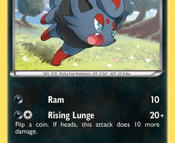 Zorua Pokemon Kaart