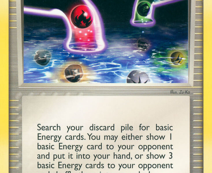 Energy Recycle System Pokemon Kaart