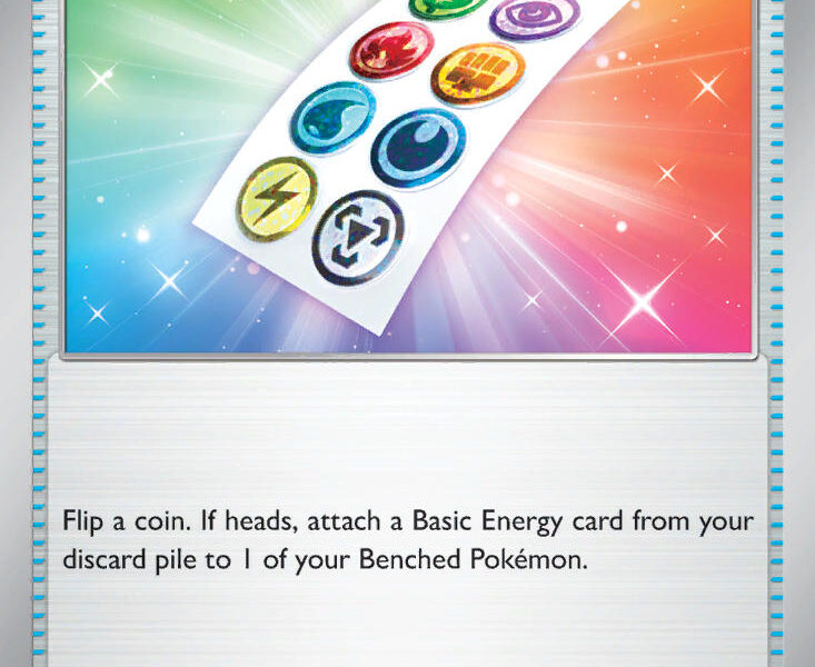 Energy Sticker Pokemon Kaart