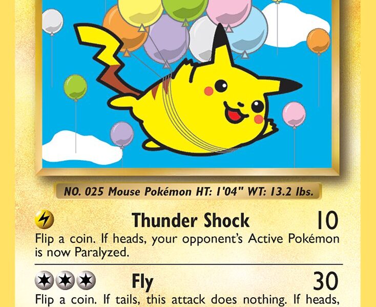 Flying Pikachu Pokemon Kaart