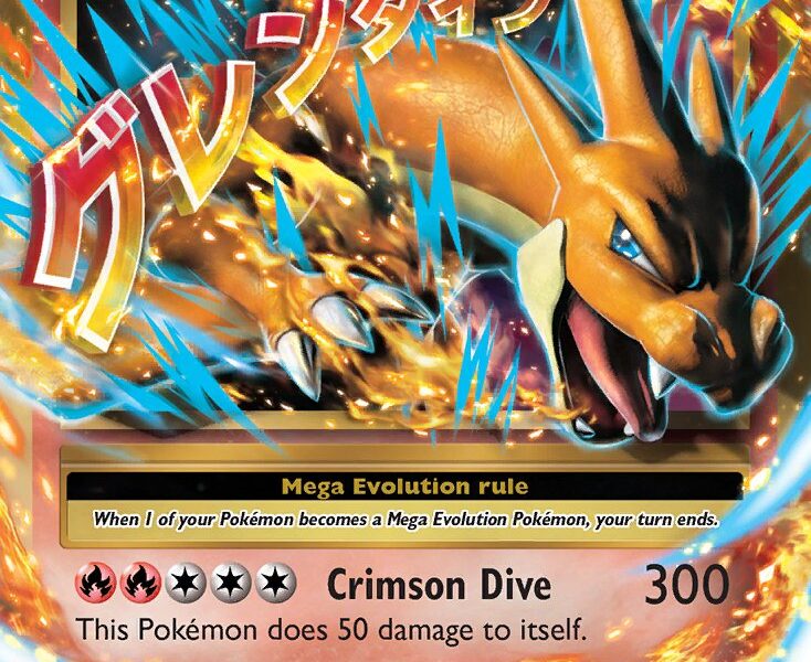 M Charizard-EX Pokemon Kaart
