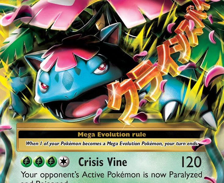 M Venusaur-EX Pokemon Kaart
