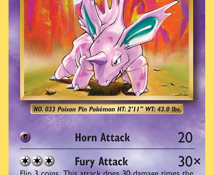 Nidorino Pokemon Kaart