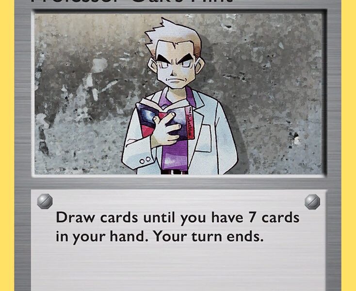 Professor Oak’s Hint Pokemon Kaart