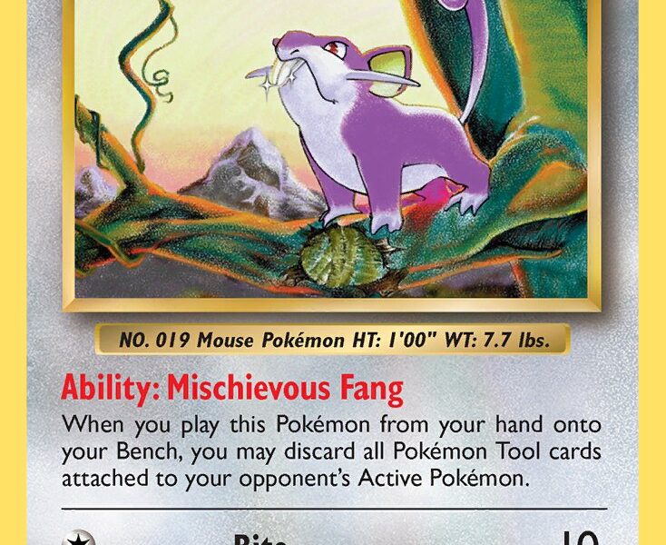 Rattata Pokemon Kaart