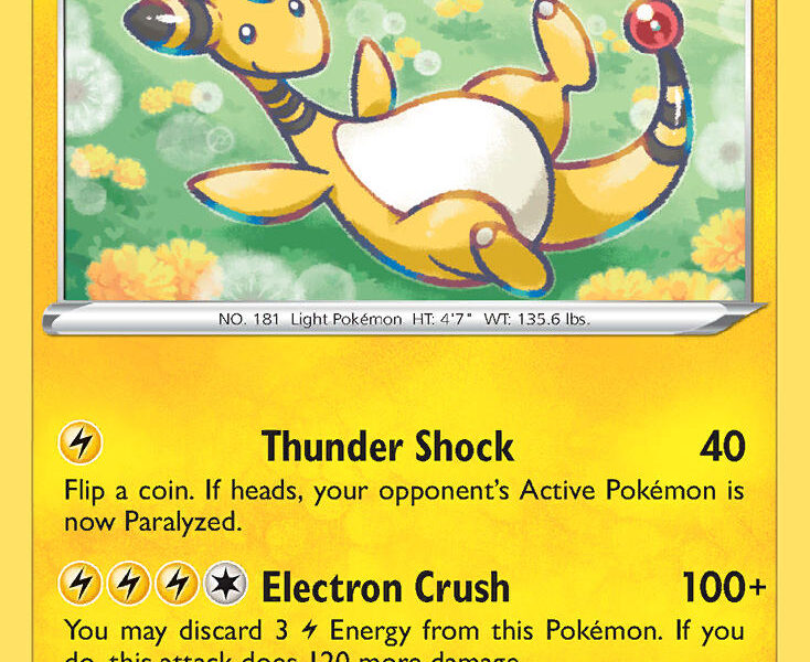 Ampharos Pokemon Kaart