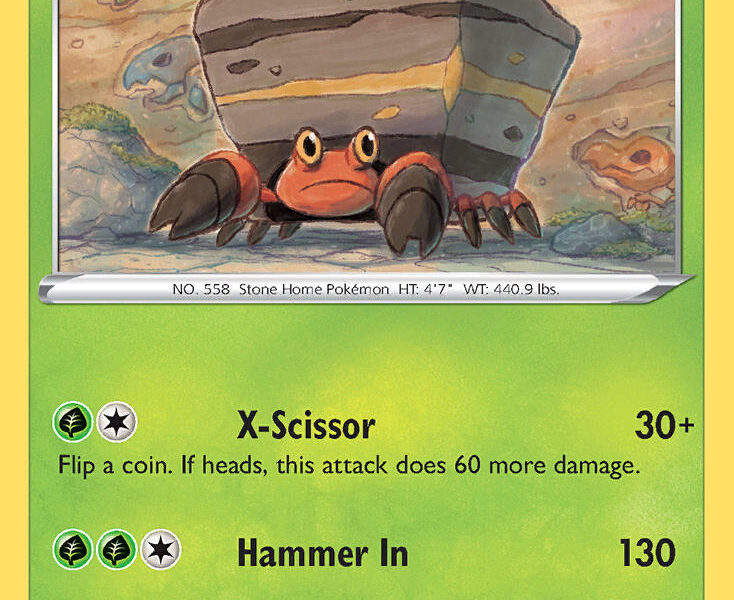 Crustle Pokemon Kaart