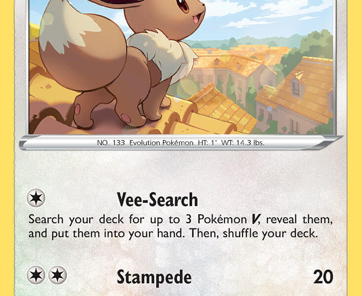 Eevee Pokemon Kaart