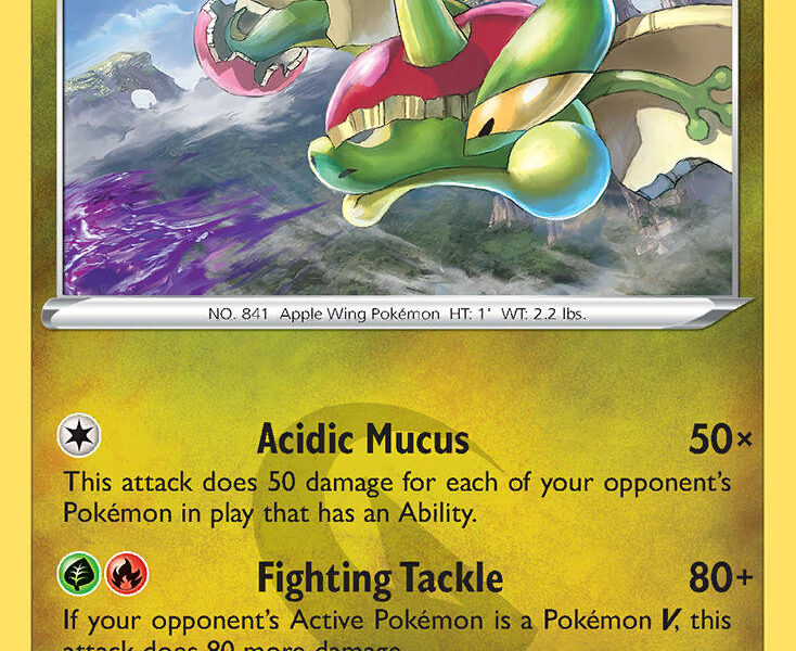 Flapple Pokemon Kaart