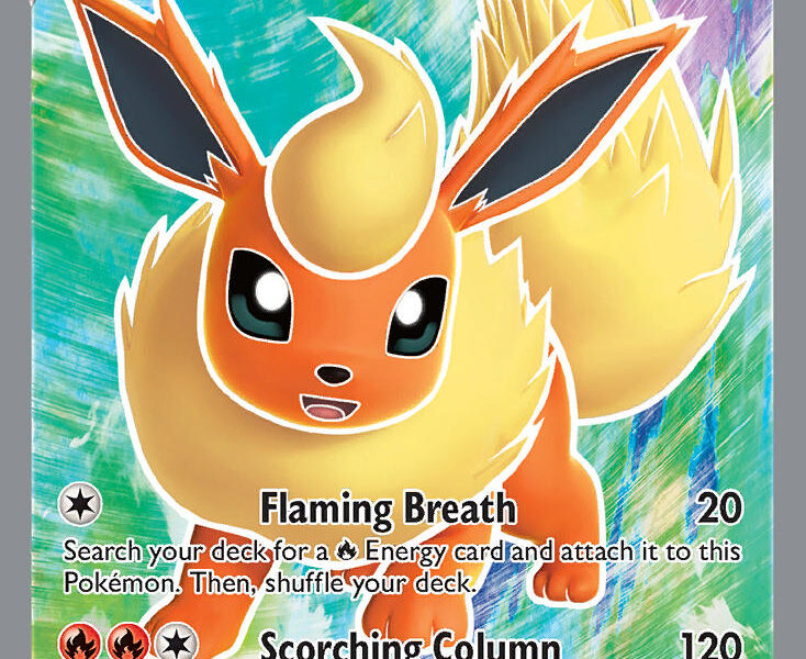 Flareon V Pokemon Kaart