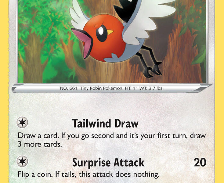 Fletchling Pokemon Kaart