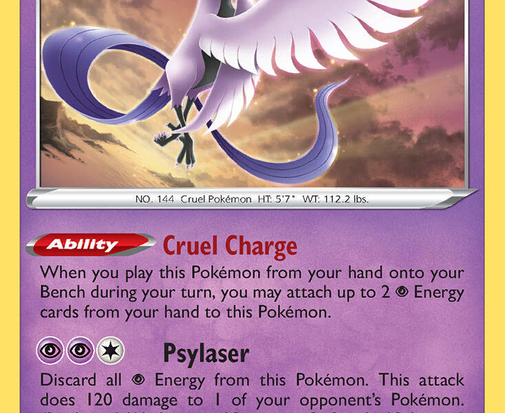 Galarian Articuno Pokemon Kaart