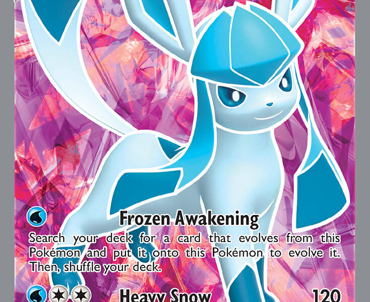 Glaceon V Pokemon Kaart