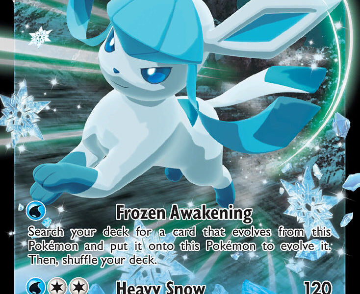 Glaceon V Pokemon Kaart