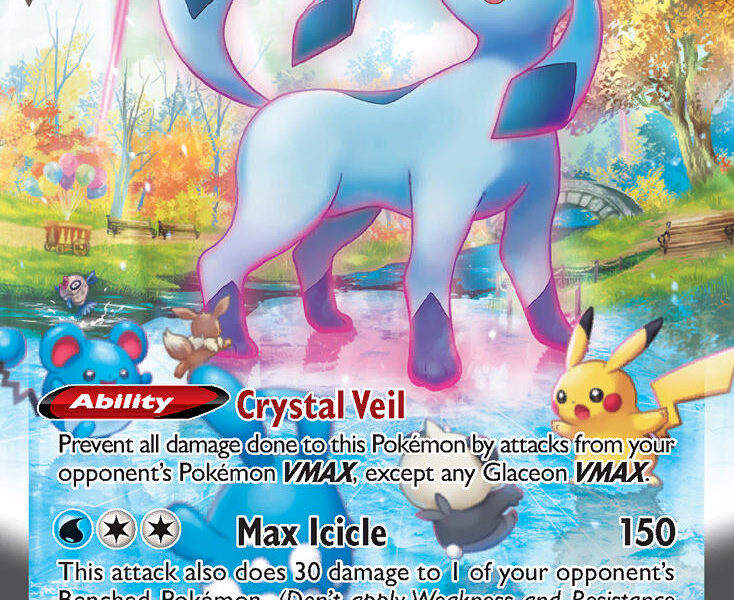 Glaceon VMAX Pokemon Kaart