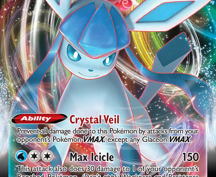 Glaceon VMAX Pokemon Kaart