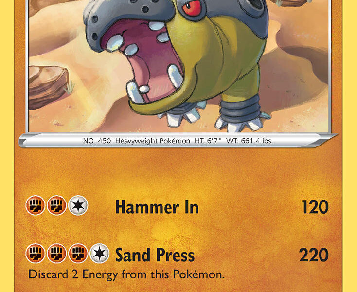 Hippowdon Pokemon Kaart