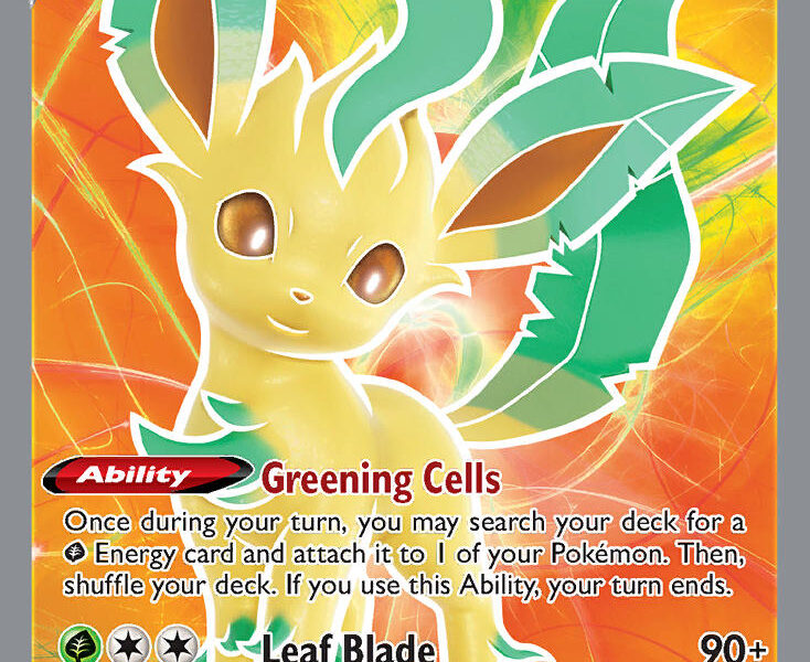 Leafeon V Pokemon Kaart