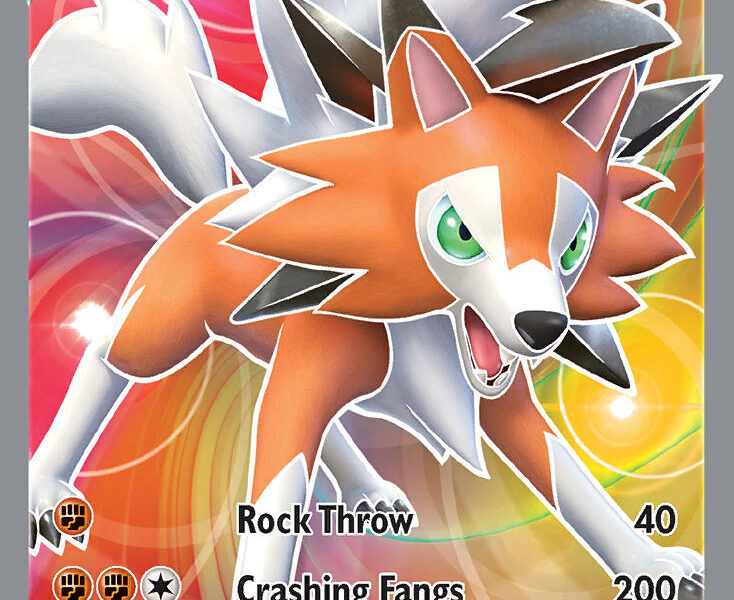 Lycanroc V Pokemon Kaart