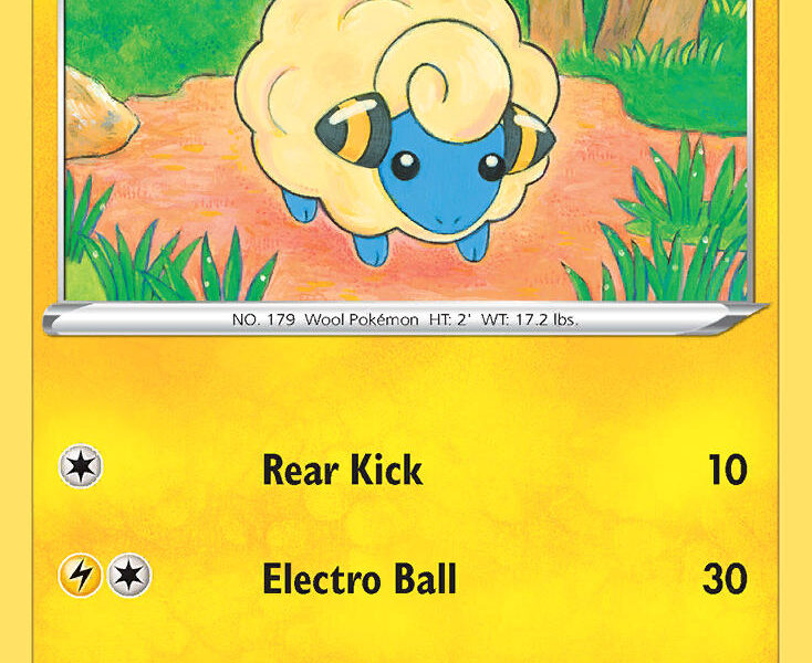 Mareep Pokemon Kaart