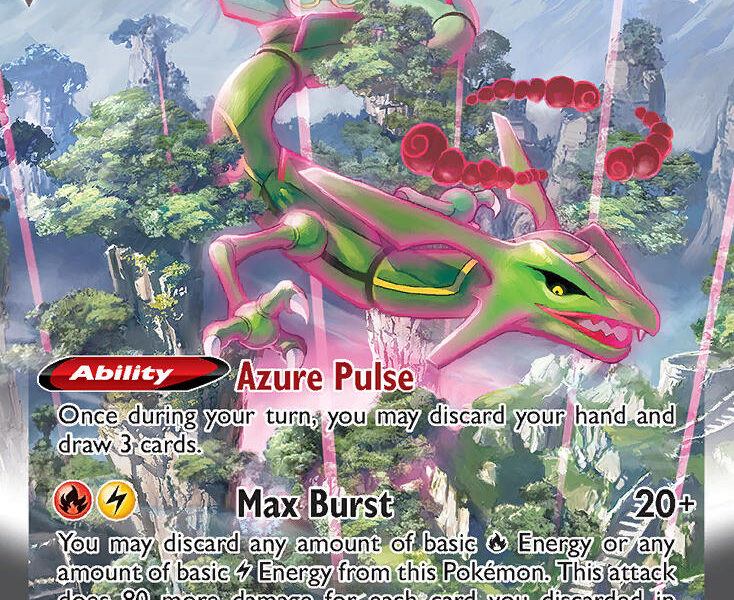 Rayquaza VMAX Pokemon Kaart