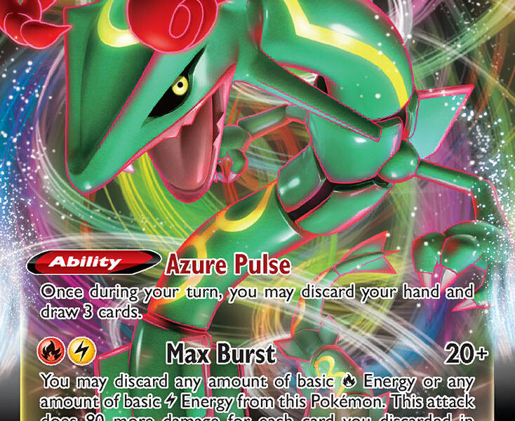 Rayquaza VMAX Pokemon Kaart